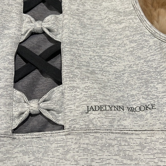 JADELYNN BROOKE WOMEN’S GRAY SPORT BRA /S - Picture 3 of 4
